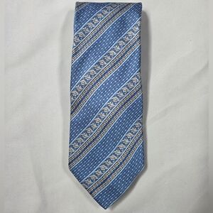 Gianni Versace TIE vintage 90s/80s Italian Blue Floral